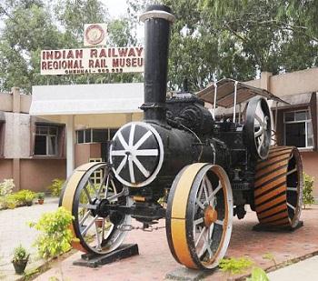 Old Train Display in Regional Railway Museum in Chennai