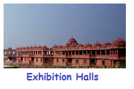 Exhibition halls at Akshardham temple-Gandhinagar