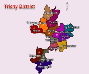 Trichy District Map