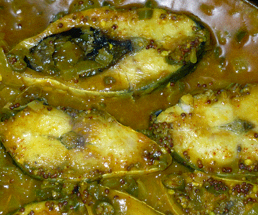 A famous recipe "Sarshe Ilish"