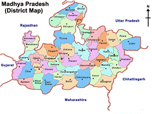 Map Of Madhya-Pradesh