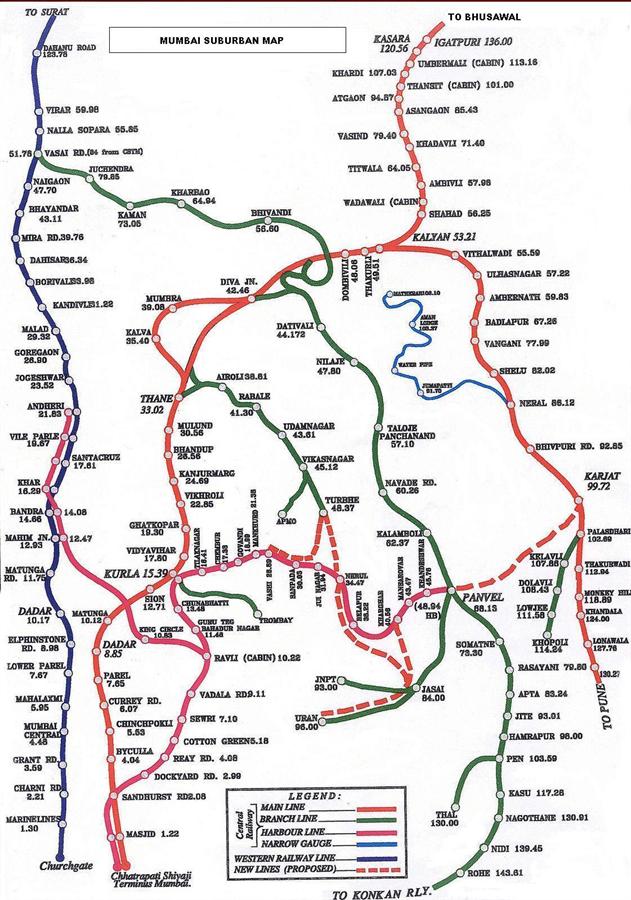 Virar To Churchgate Station Map Mumbai Local Train Routes, Mumbai Local Train Map, Slow Local And Fast Local