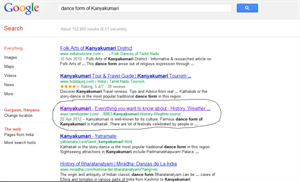 Googles first page