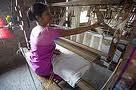 silk and cutton weaving