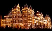 Mysore palace during dasara