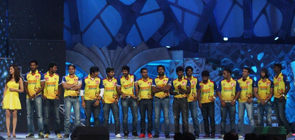 Chennai Rhinos team for CCL 3