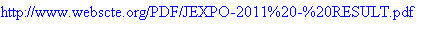 JEXPO 2011 Merit List