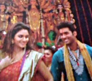 Ankush and Nusrat in movie Khiladi