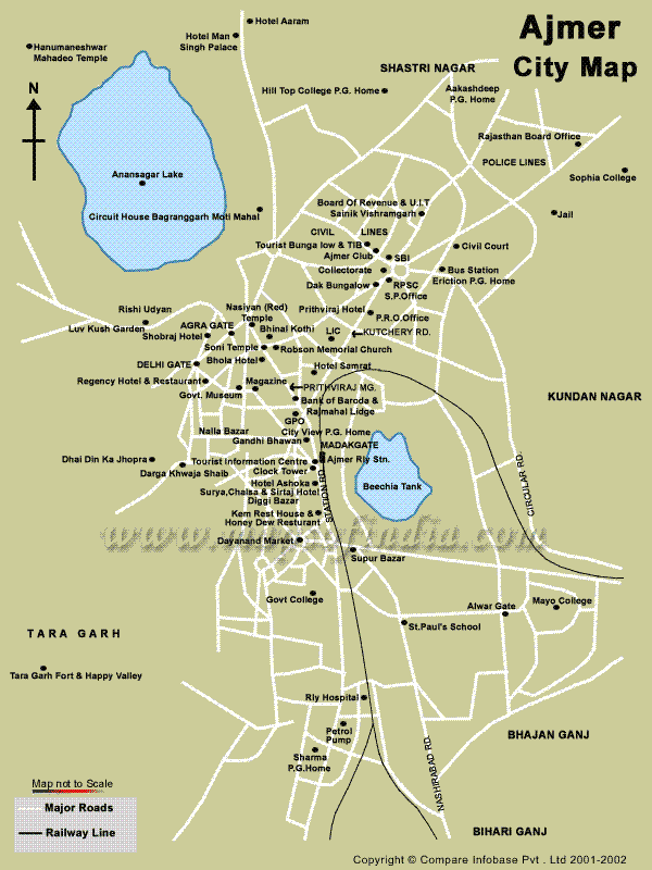 Ajmer map