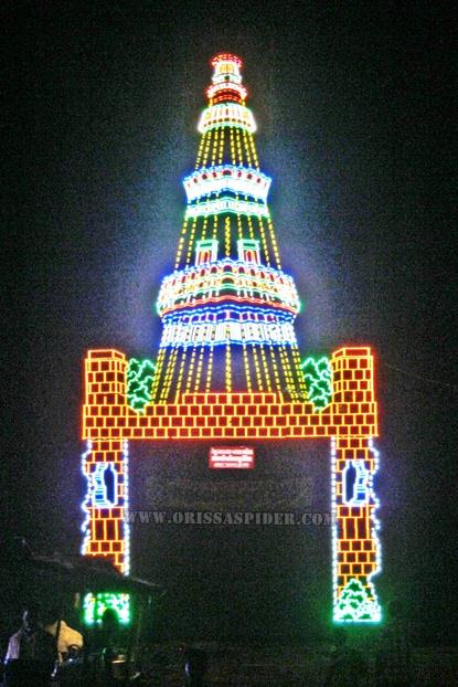 Durga Puja 2011 Kutab Minar Gate Photo in Malgodown Cuttack