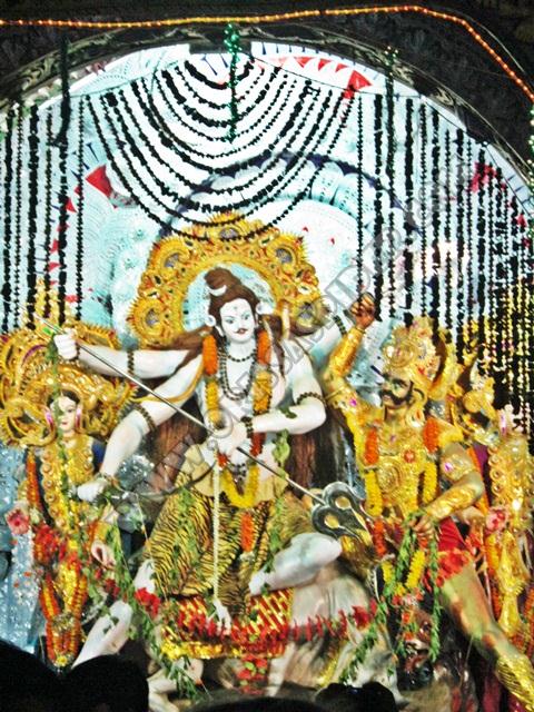 Durga Puja 2011 Lord Shiva Photo in Malgodown Cuttack