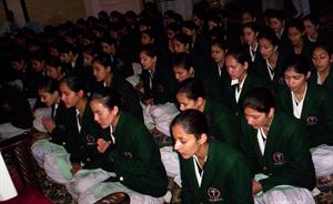 Nursing students at Sai Sanjivani Hospital