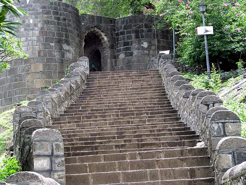 Steps to Shivneri Fort