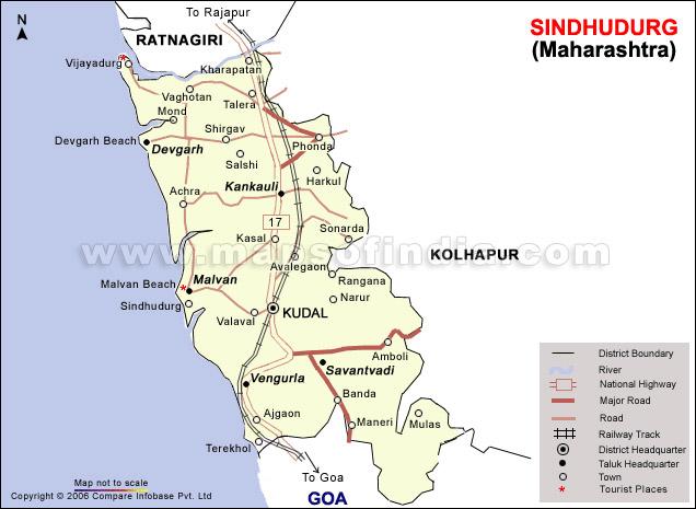 Sindhudurg map