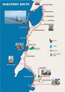 Mumbai marathon 2013 route map for marathon